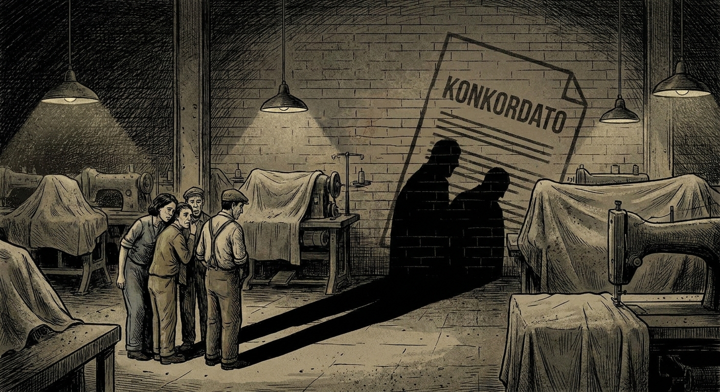 İllüstrasyon: Tekstil sektöründeki konkordato ve işten çıkarmaların yarattığı ekonomik daralmayı gösteren temsili görsel.