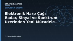 Elektronik Harp Çağı: Radar, Sinyal ve Spektrum Üzerinden Yeni Mücadele
